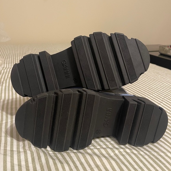 GANNI Women's Blue Creepers Chelsea Boots Size IT 35/US 5 - Picture 5 of 5